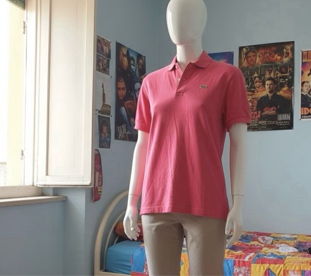 Polo Lacoste Rosa Taglia 5 (L/XL)