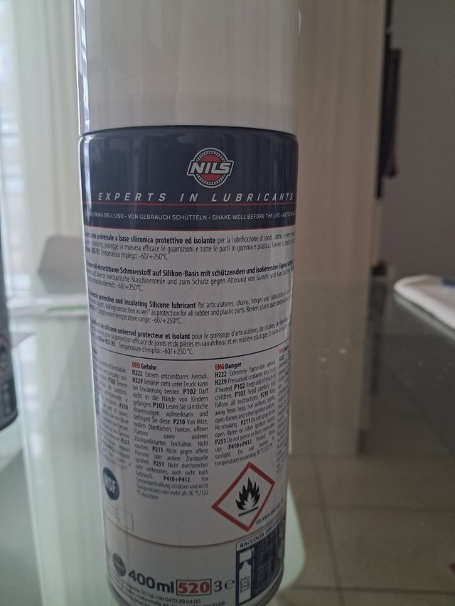Spray Lubrificante Silicone NILS SINTHERM