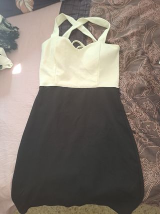 Vestido Negro y Blanco