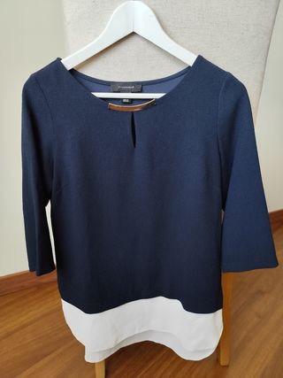 Top Atmosphere Talla S Azul/Blanco