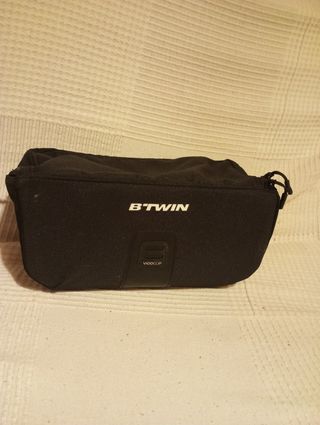 Bolsa de manillar para cicloturismo.