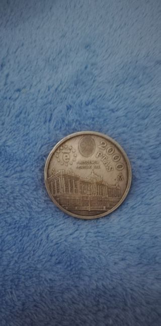 Moneda Juan Carlos I Rey de España 1995 de plata