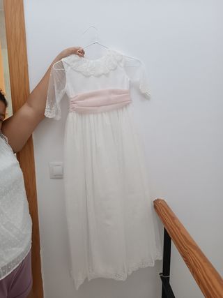 Vestido comunión niña talla 8