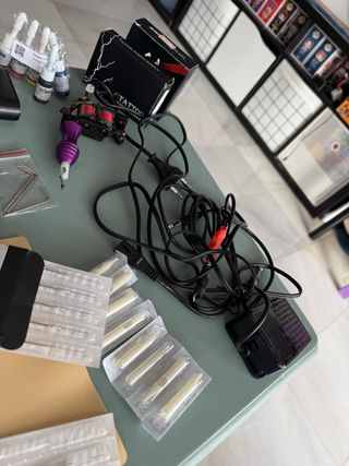 Máquina de tatuar, kit con todo incluido (tattoo) 