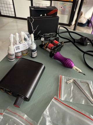 Máquina de tatuar, kit con todo incluido (tattoo) 