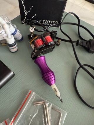 Máquina de tatuar, kit con todo incluido (tattoo) 