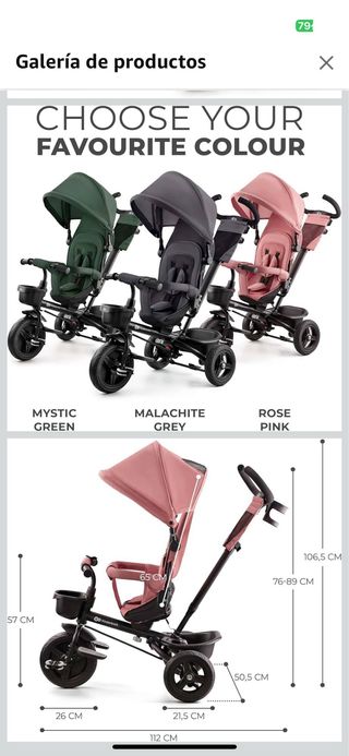 Bicicleta infantil rosa