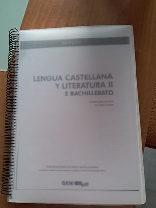 Lengua castellana y literatura II 2 bachillerato