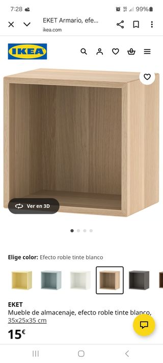 Estantería cubo IKEA EKET madera