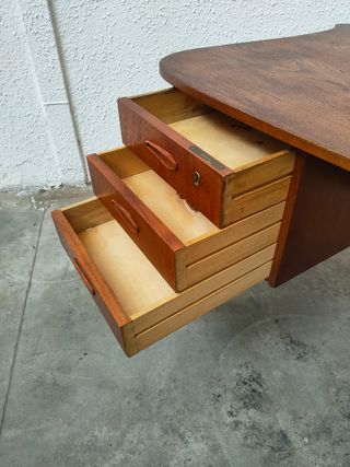 Escritorio Teca Dinamark Mid Century