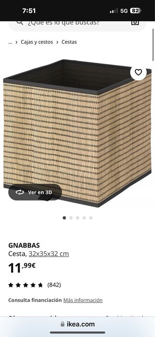 Cestos ikea 4 unidades