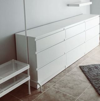 Cómoda MALM 6 cajones IKEA blanca