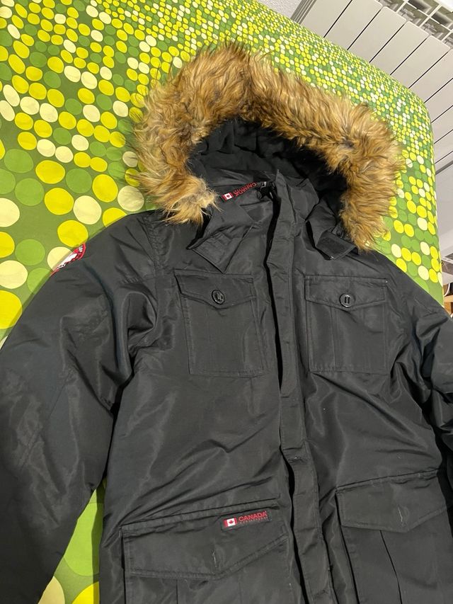 Chaqueta Parka Canada Weather Gear Negra