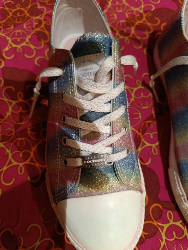 Zapatillas Dockers arcoiris talla 39