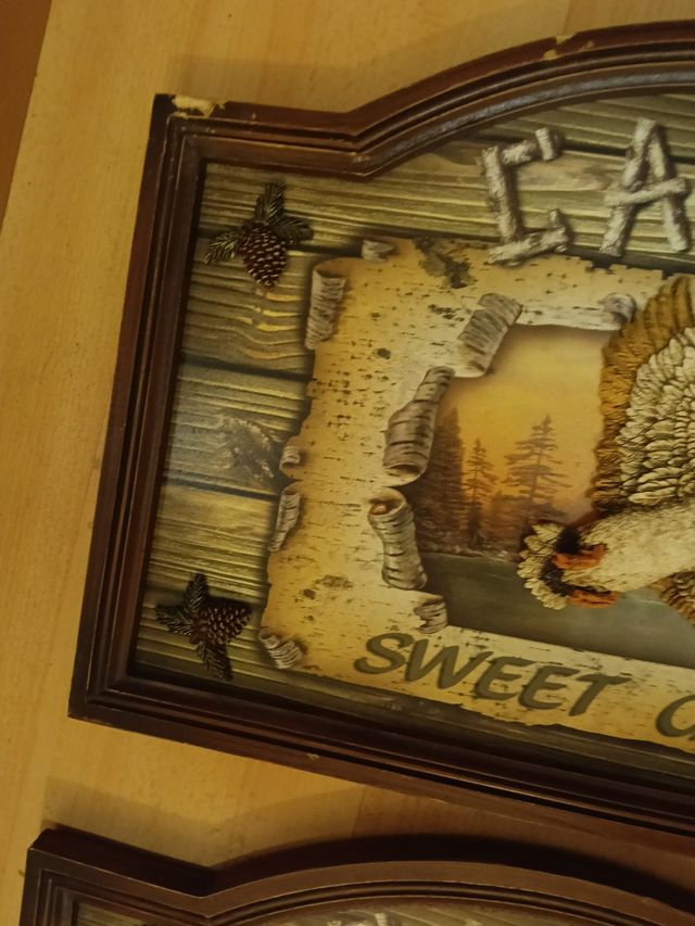 3 Cuadros Decorativos de caza relieve