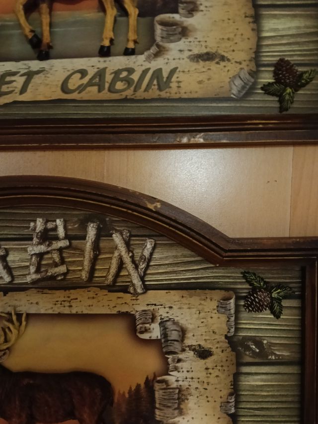 3 Cuadros Decorativos de caza relieve