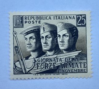 Francobolli Italiani 1952 Giornata Forze Armate