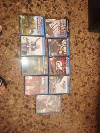 Colección de Videojuegos PS4 y ps2