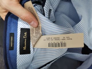 Traje Massimo Dutti Azul Marino oscuro