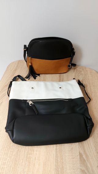 Borse nere e bianche