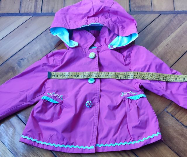 Chubasquero rosa 18 meses