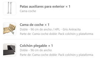 Estructura Cama Coche camper Omnity