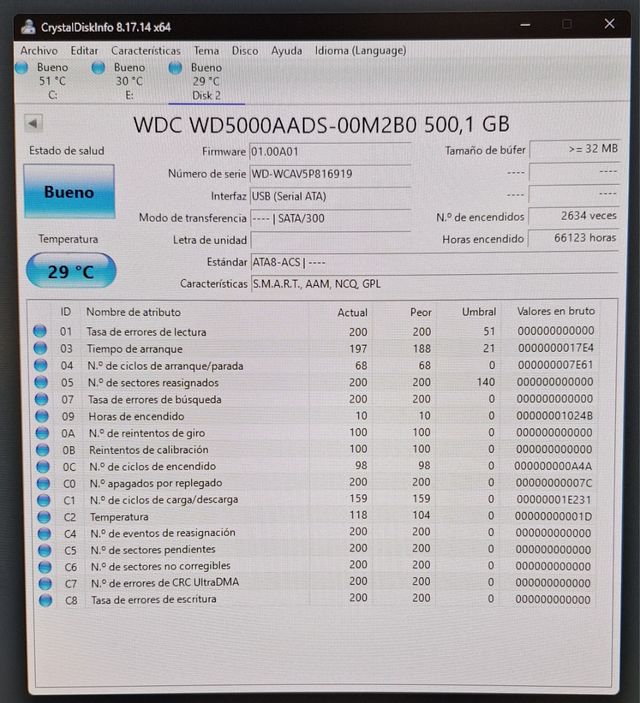 Disco Duro WD Caviar Green 500GB SATA