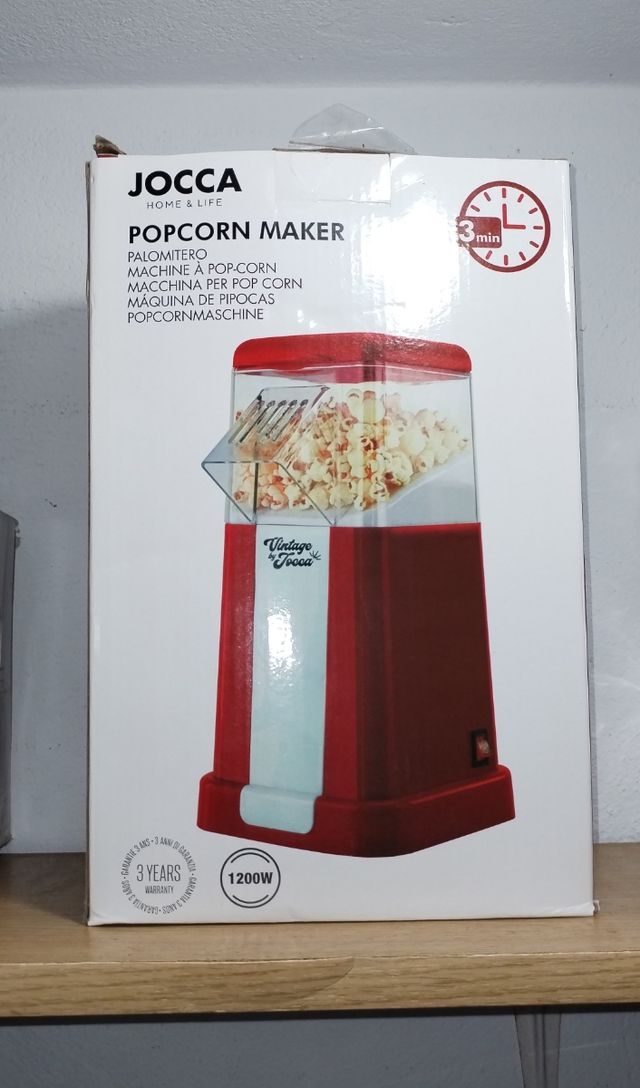 Máquina Palomitas JOCCA 1200W Roja