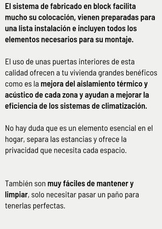 Puerta interior blanca. Regalo un premarco.