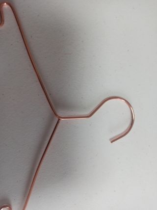 25 Perchas Metálicas Rosadas