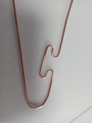 25 Perchas Metálicas Rosadas