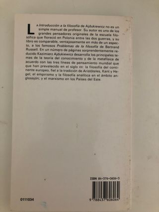 Introducción a la filosofía: 