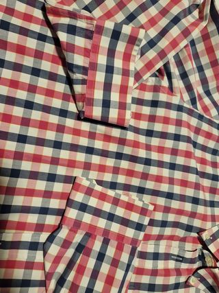 Camisa Emilio Tucci XXL Cuadros Manga Larga Talla8