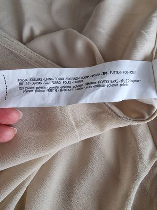 Falda midi Stradivarius Beige Talla L