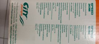 Bomba Sumergible SPEED City Pumps