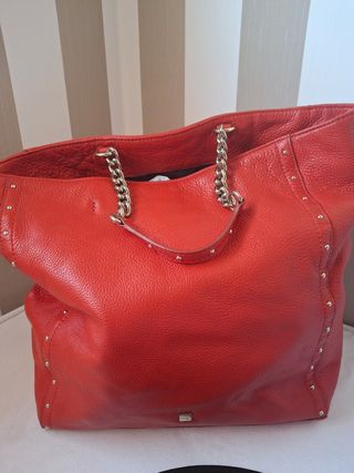 Bolso Piel Rojo Purificación García
