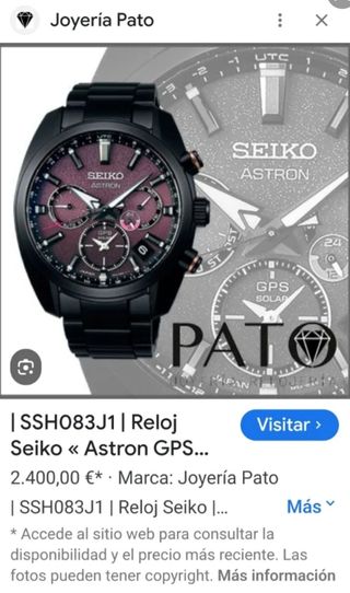 Reloj Seiko Astron GPS Solar