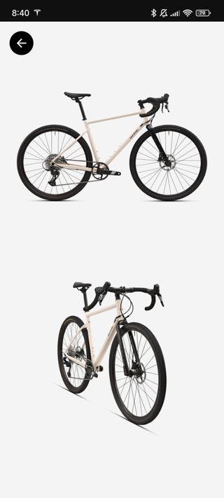 Bicicleta Gravel Van Rysel cambio x de carretera