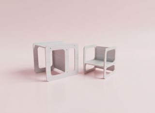 Kit mesa y silla Montessori infantil madera niños