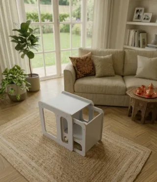 Kit Mesa y Silla infantil de madera segura niños