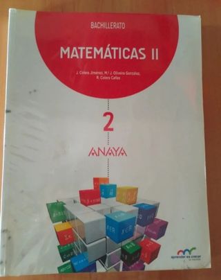Libro mates 2 bachillerato