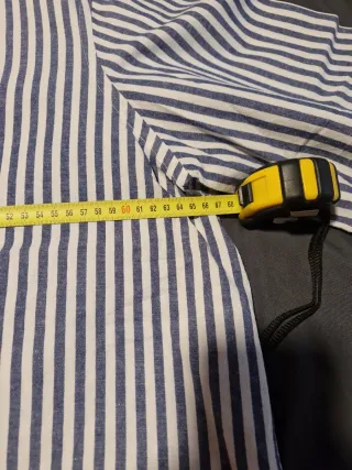 Camisa Escalpers Rayas Azul Talla 48 lino