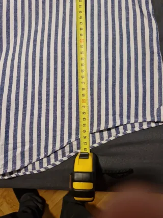 Camisa Escalpers Rayas Azul Talla 48 lino