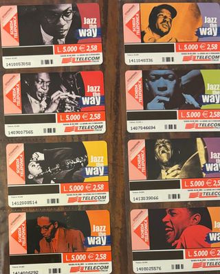 Schede telefoniche Jazz Telecom Italia