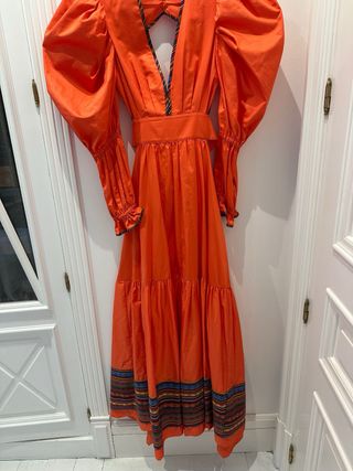 Vestido Naranja Étnico IQ Collection. talla S