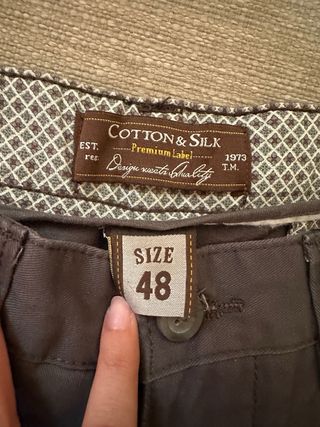 Pantaloni Cotton & Silk