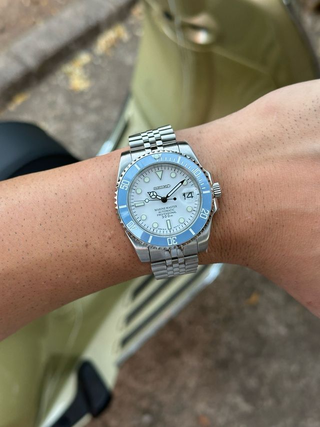 Seiko Marinemaster Babyblue Bezel