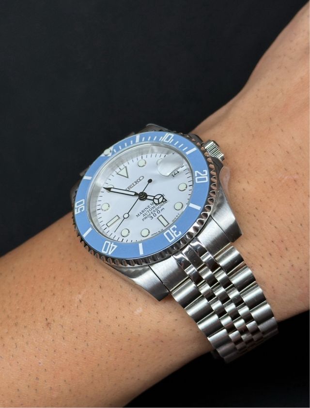 Seiko Marinemaster Babyblue Bezel