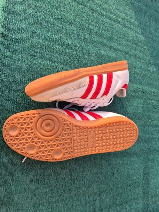 Zapatillas Adidas Mujer Blancas y Rojas