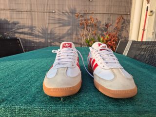 Zapatillas Adidas Mujer Blancas y Rojas